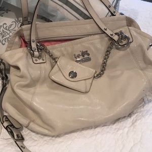 White coach bag